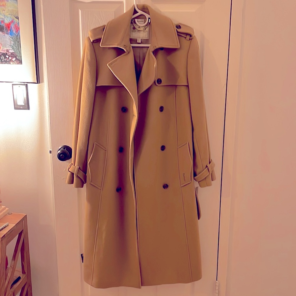 Barbour Camel Double Breasted Coat